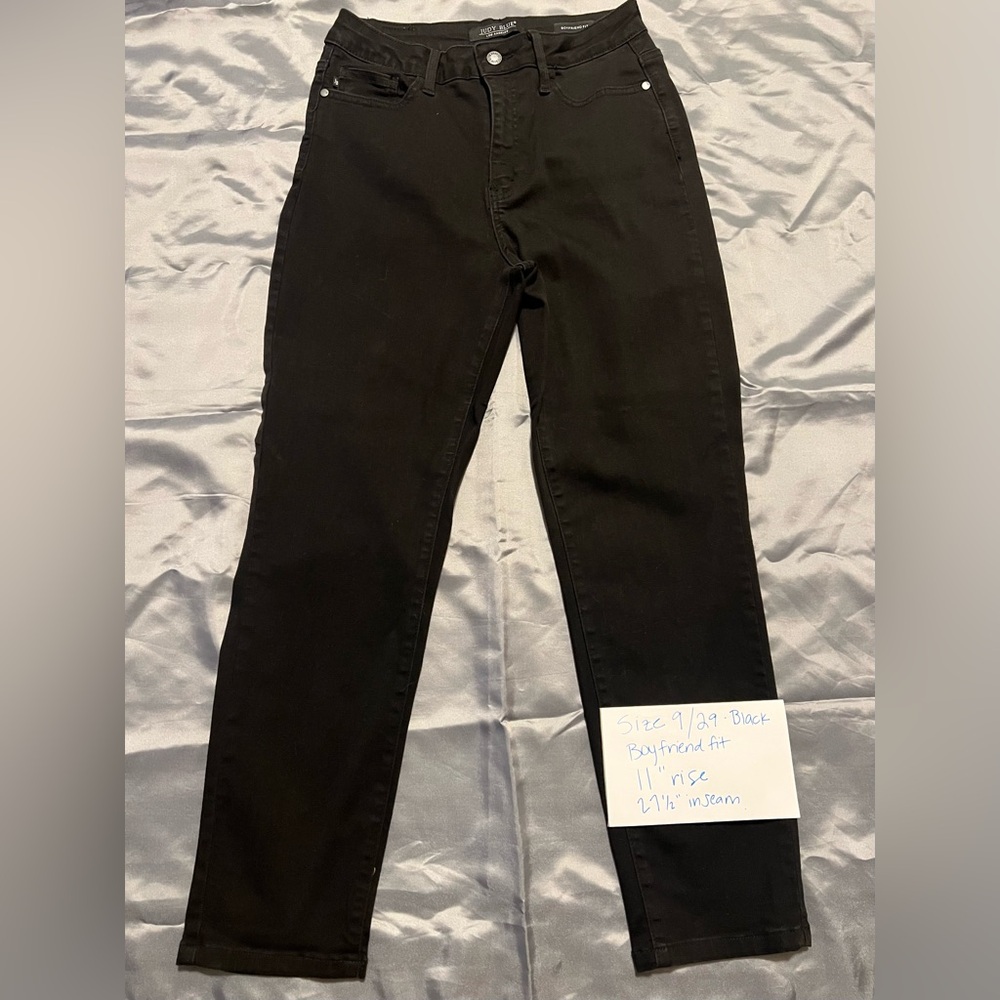 Judy Blue Black Boyfriend Jeans size 9